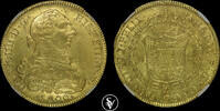 CHILE 8 Escudos 1800SO DA Charles IV NGC AU 55 3650,00 EUR  zzgl. 30,00 EUR Versand
