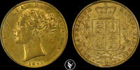 Great Britain sovereign 1862 Victoria shield Wide Date AU53 PCGS 780,00 EUR  zzgl. 30,00 EUR Versand