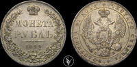 Russia 1 Ruble 1844 Nikolai I / Aleksandr II  500,00 EUR  zzgl. 20,00 EUR Versand