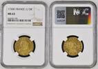   France - Louis XV - Louis d'or aux lunettes 1730 Riom - NGC MS63 TOP POP  3800,00 EUR  zzgl. 15,00 EUR Versand