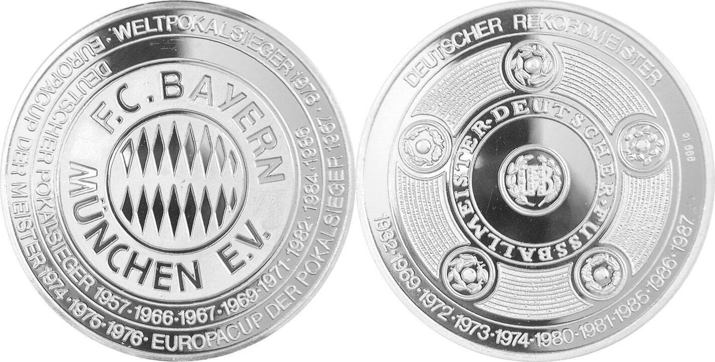 Deutschland, BRD, Germany Medaille - FC Bayern München (Deutscher ...