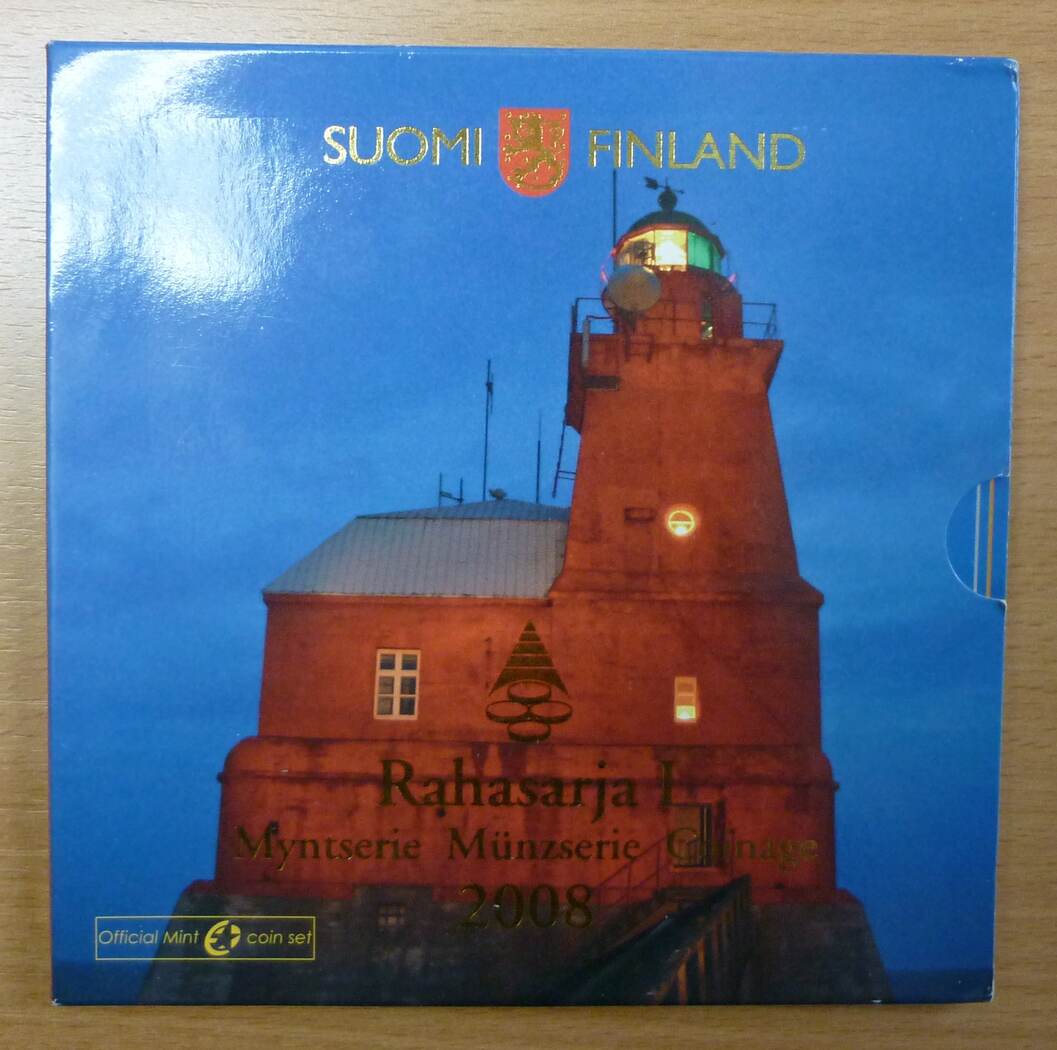 Finnland 3,88 € 2008 offizieller Kursmünzensatz