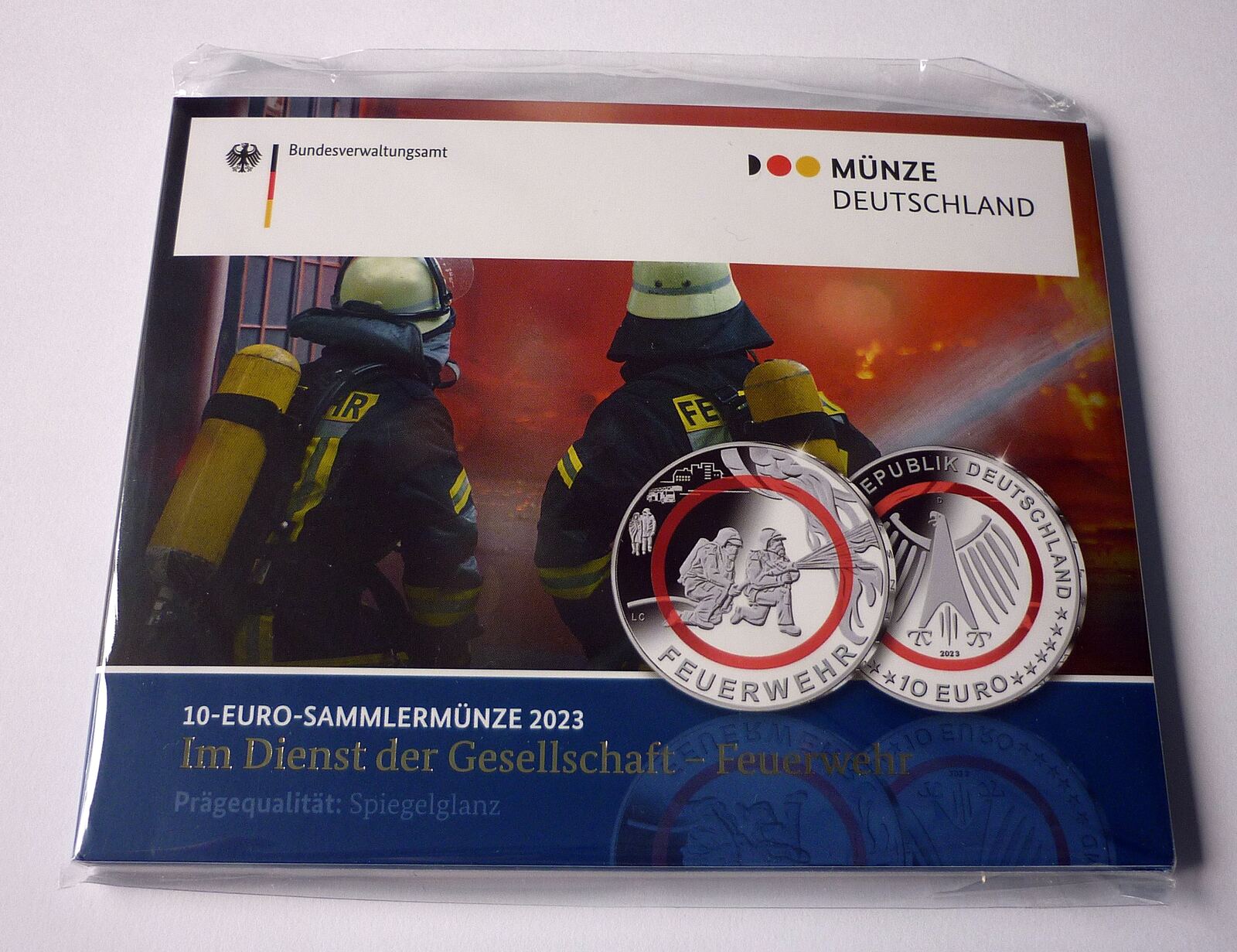 Deutschland, BRD, Germany 10 Euro 2023 (D) Sammlermünze - Im Dienst der ...
