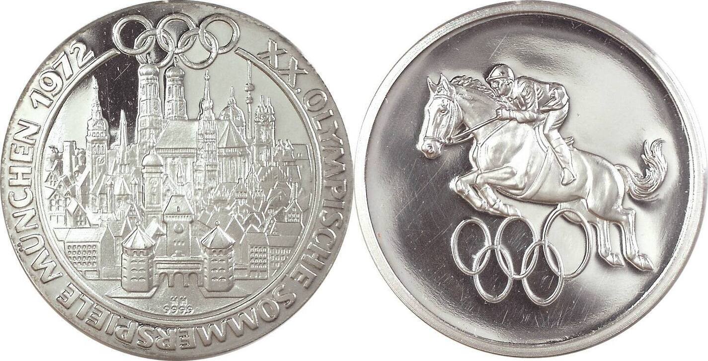 Deutschland, BRD, Germany 1972 Medaille XX. Olympische Sommerspiele