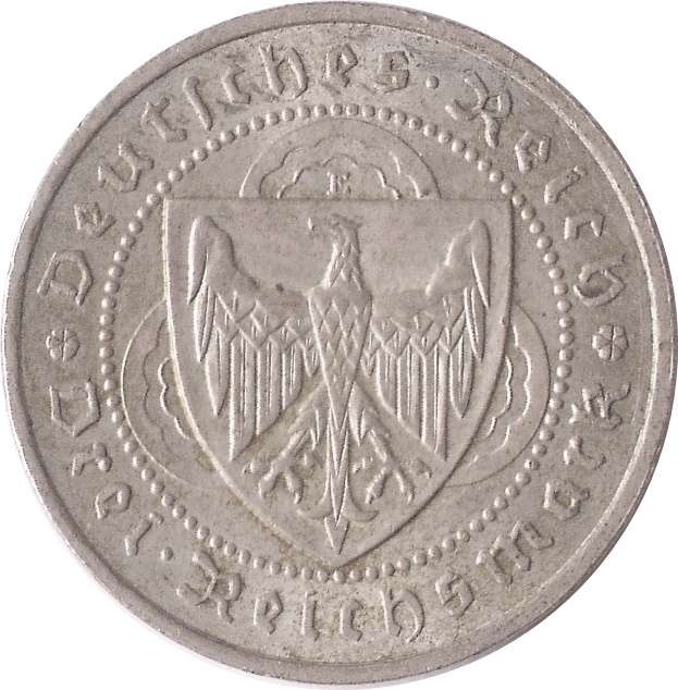 Deutschland/ Weimarer Republik 3 Reichsmark 1930 (E) Zum 700. Todestag ...