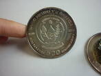 Ruanda 500 Francs 2014 3 x 1 oz Jahr des Holzes mit dem Pferd (3D-Applikation) ST angelaufen, in Beutel, ohne Originalverpackung