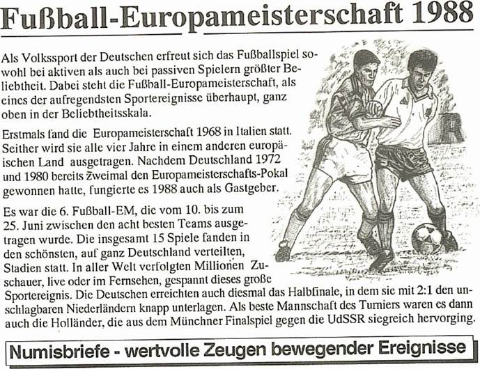 Livre Annuaire Football 1988 – Championnat D'Europe & Coupes D'Europe