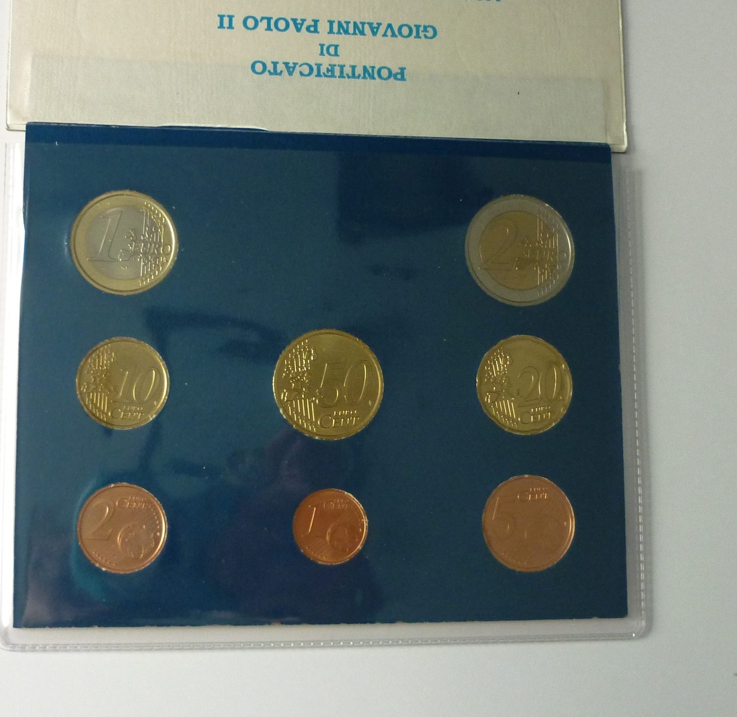 Vatikan, Vatican 3,88 Euro 2002 Offizieller Kursmünzensatz Im Blister Vatikan, Vatican 3,88 Euro 2002 Offizieller Kursmünzensatz Im Blister