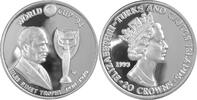 Turks- und Caicos-Inseln 20 Crowns XV. Fußball-Weltmeisterschaft 1994 in den USA (Jules Rimet) -