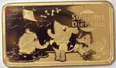 Deutschland, BRD, Germany 1/100 oz Goldbarren - 50 Jahre Die Maus -