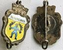 DEUTSCHLAND Abzeichen Anstecknadel Blaubeuren mit Stadtwappen 2,4cm x 1,4cm alt -