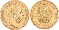 Deutschland/ Kaiserreich Sachsen 10 Mark Albert 1873-1902 (Reichsadler erstes Modell)