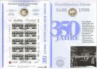 Deutschland 10 DM Numisblatt 1/98 - 350. Jahrestag des Westfälischen Friedens