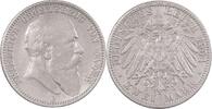 Deutschland/ Kaiserreich Baden 2 Mark Friedrich I. 1852 - 1907 -