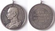   Deutschland/ Kaiserreich Sachsen Medaille - Friedrich August III. (25 Jährige Mitglied. KGL Militär Leipzig) vz mit Öse