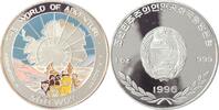 500 Won 1996 Korea/ Nordkorea Welt der Abenteuer (Roald Amundsen & Robert Falcon Scott) PP gekapselt, Fleck auf VS, kl. Kratzer