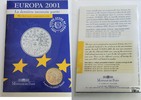 Frankreich 6,55957 Francs (= 1 Euro) Europa 2001 im Blister, ungeöffnet - The last euro conversion coin Europa 2001