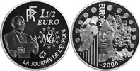 Frankreich 1 1/2 Euro (1,5 Euro) Europäische Währungsunion (120. Geburtstag von Robert Schumann)