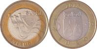 Finnland, Suomi 5 Euro Historische Landschaften in Finnland (Wasserwerk am Imatrafall des Vuoksi) -