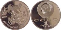1 Rubel 1991 Russland/ Sowjetunion XXV. Olympische Sommerspiele 1992 in Barcelona (Radrennfahrer) PP gekapselt