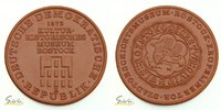 Deutschland, DDR Porzellanmedaille (braun), Kulturhistorisches Museum Rostock -