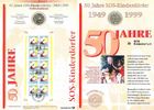 Deutschland 10 DM Numisblatt 2/99 - 50 Jahre SOS Kinderdörfer
