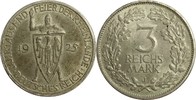 Deutschland/ Weimarer Republik 3 Reichsmark Zur Jahrtausendfeier der Rheinlande