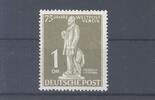 Deutschland ab 1945 Berlin Michel Nummer 40 VII, 1 Mark UPU 1949 Abart VII **, geprüft BPP -