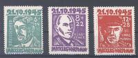 Deutschland ab 1945 SBZ Michel Nummer 20-22, Opfer des Faschismus 1945 ** -