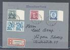 Deutschland ab 1945 Franz. Zone Baden, R - Brief mit Michel Nummer 47-49 Goethe 1949 MiF -