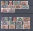 Deutschland vor 1945 Memel, gestempelter Posten aus Freimarken 1922 auf 3 Steckkarten -