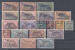 Deutschland vor 1945 Memel, gestempelter Posten aus Freimarken 1921-22 auf Steckkarte -