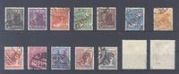 Deutschland ab 1945 Berlin Michel Nummer 21-34, Rotaufdruck gestempelt, 33 geprüft BPP -