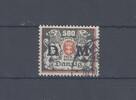 Deutschland vor 1945 Danzig Dienst Michel Nummer 39, 500 Mark 1923 gestempelt, gp. Infla -