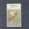 Deutschland ab 1945 Berlin Michel Nummer 33, 1 Mark Rotaufdruck ** Oberrand, geprüft BPP -