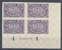 Deutschland vor 1945 Dt. Reich Mi.Nr. 255 U, 4000 Mark ungezähnter Viererblock ** mit HAN -