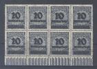 Deutschland vor 1945 Dt. Reich Mi.Nr. 335 Wb, 10 Mrd. 1923 ** Achter Randblock, geprüft BPP -
