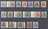 Deutschland vor 1945 Dt. Reich, */** Posten aus Michel Nummer 83-93 auf Steckkarte -