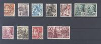 Deutschland ab 1945 Franz. Zone Baden Michel Nummer 28-37, Freimarken III gestempelt -