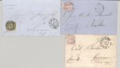 Deutschland vor 1945 Thurn & Taxis, 3 Briefe mit verschiedenen Frankaturen als Posten -