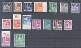   Deutschland ab 1945 Bizone Michel Nummer 73-100 eg, Bauten enge Zähnung **/* 