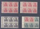 Deutschland vor 1945 Dt. Reich, 4 ** Germania Heftchenblätter als Posten -