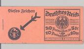 Deutschland vor 1945 Dt. Reich Markenheftchen Michel Nr. 21.2, Schiller 1926 unvollständig -