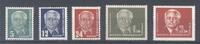 Deutschland ab 1945 DDR Michel Nummer 322-26 Pieck II 1952 ** -