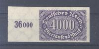 Deutschland vor 1945  Dt. Reich Michel Nr. 255 U, 4000 Mark Freimarke 19... 39,50 EUR  zzgl. 3,00 EUR Versand