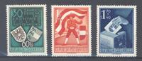 Europa und Alle Welt Österreich Michel Nummer 952-54, Volksabstimmung Kärnten 1950 ** -