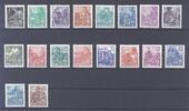 Deutschland ab 1945  DDR Michel Nummer 405-22 Freimarken 1953 **  49,50 EUR  zzgl. 3,00 EUR Versand