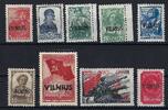 Deutschland vor 1945 A) D. Bes. Litauen Mi 10-18** (15, 17-18 gep. Krischke BPP), ME 3.500€ -