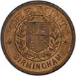 Great Britain 1880 No Date Token Sweeny Adv-19 Bronze PE Birmingham Mint, RB PCGS MS63RB