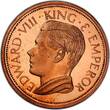 Straits Settlements 1984 1936 Medal FM67 Edward VIII Fantasy PE Var Copper, RD PR66RD